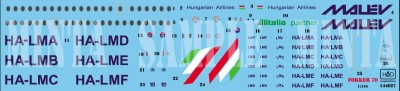 HAD 144027 Decal Fokker 70 MALEV 1/144