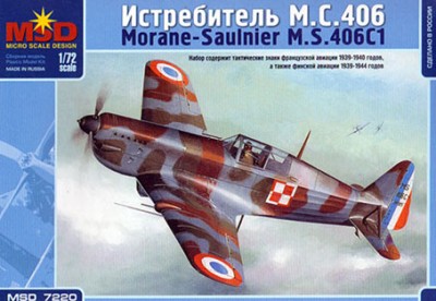 MSD-Maquette 7220 Истребитель MS 406 1/72