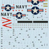 Print Scale 48-128 A-7 Corsair II US Navy - Technical stencils 1/48