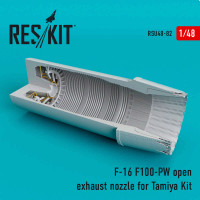 Reskit RSU48-0082 F-16 (F100-PW) open exhaust nozzles (TAM) 1/48