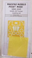Maestro Models MMMK4940 Saab J-29B 'Tunnan' wheels and canopy frame paint masks 1/48