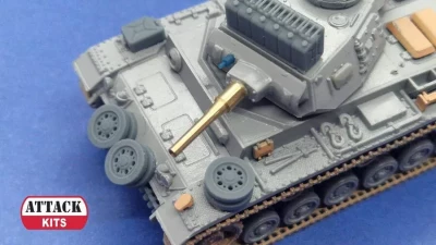 Attack 72M008 Metal Gun Barrel KwK 38 L/42 1/72