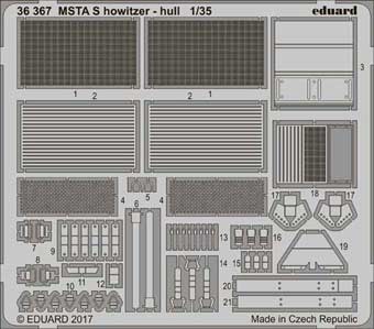 Eduard 36367 MSTA S howitzer - hull 1/35