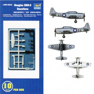 Trumpeter 06204 SBD3 Dauntless (10pcs./box) 1/350