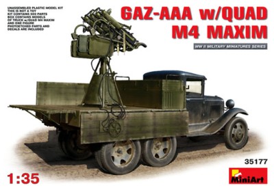 Miniart 35177 ААА со счетверенной ЗПУ Максим