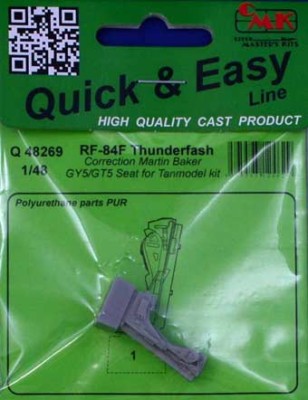 CMK Q48269 RF-84F Thunderflash Correction Seat GY5/GT5 1/48