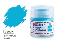 Machete G8029 Краска акриловая Sky blue (Небесно-голубой, глянцевый) 10 мл.