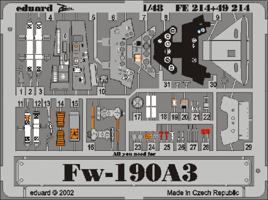 Eduard FE214 Fw 190A-3 TAM