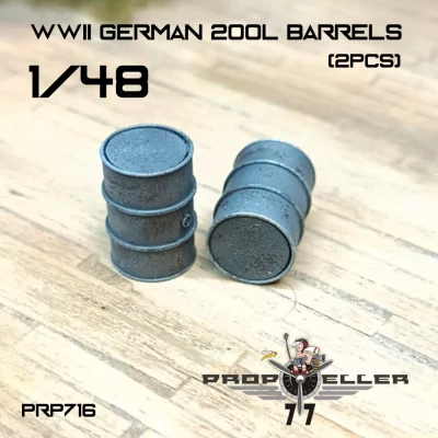 77 Propeller 77PRP716 German WWII 200l barrels (2 pcs.) 1/48