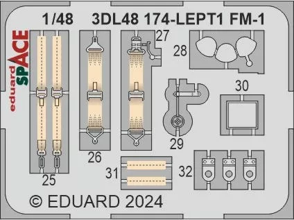 Eduard 3DL48174 FM-1 SPACE (TAM) 1/48