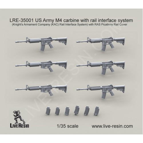 LiveResin LRE35001 US Army M4 carbine 1/35