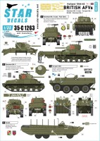 Star Decals 35-C1263 British AFVs in Holland 1944-45 # 1.Walcheren Landings. Sherman Mk.V 'Crab' flail tank, Sherman Mk.V, Terrapin Mk.I, DUKW 1/35