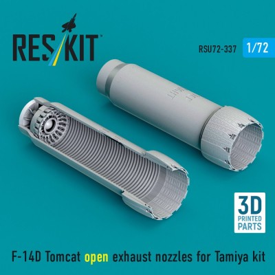 Reskit RSU72-337 F-14D Tomcat open exhaust nozzles (TAM) 1/72