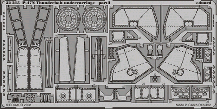 Eduard 32215 P-47N undercarriage TRU