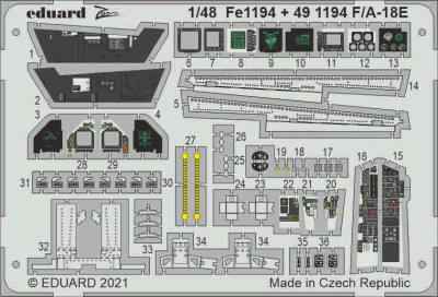 Eduard FE1194 F/A-18E (MENG) 1/48