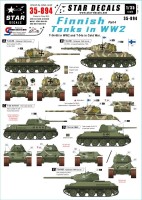 Star Decals STAR35894 Finnish Tanks in WWII (pt4). Soviet T-34-85 in WWII + T-34 in cold war 1/35