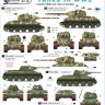 Star Decals STAR35894 Finnish Tanks in WWII (pt4). Soviet T-34-85 in WWII + T-34 in cold war 1/35