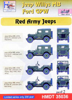 Hm Decals HMDT48036 1/48 Decals Jeep Willys MB/Ford GPW Red Army 2