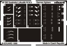 Eduard 48290 Seatbelts Luftwaffe Fighters