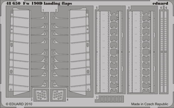 Eduard 48650 Fw 190D landing flaps EDU