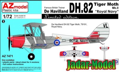 AZ model 74071 DH.82 Tiger Moth Mk.II &quot;Royal Navy&quot; 1/72