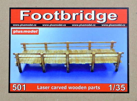 Plus model 501 1/35 Footbridge (laser carved wooden parts)