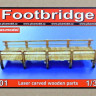 Plus model 501 1/35 Footbridge (laser carved wooden parts)