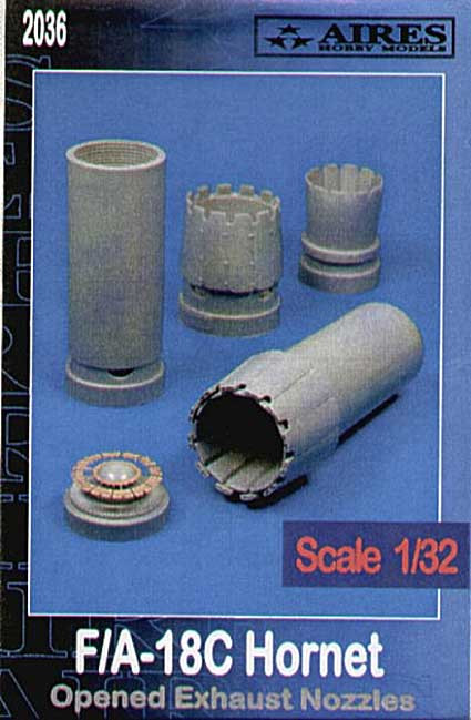 Aires 2036 F/A-18C/D Hornet exhaust nozzles - opened position 1/32