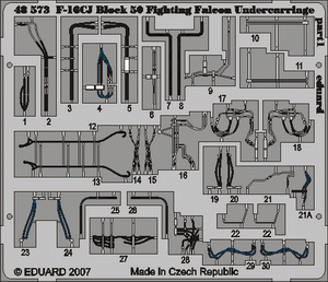 Eduard 49390 F-16CJ Block 50 undercarriage TAM