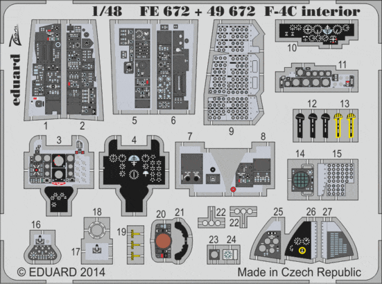 Eduard 49672 F-4C interior S.A.