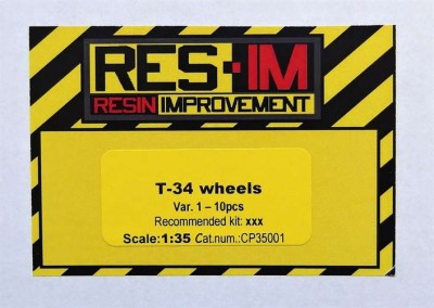 RES-IM RESICP35001 1/35 T-34 wheels Var.1 (10 pcs., resin set)