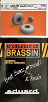 Eduard 6481026 BRASSIN B-17F wheels oval tread (EDU) 1/48