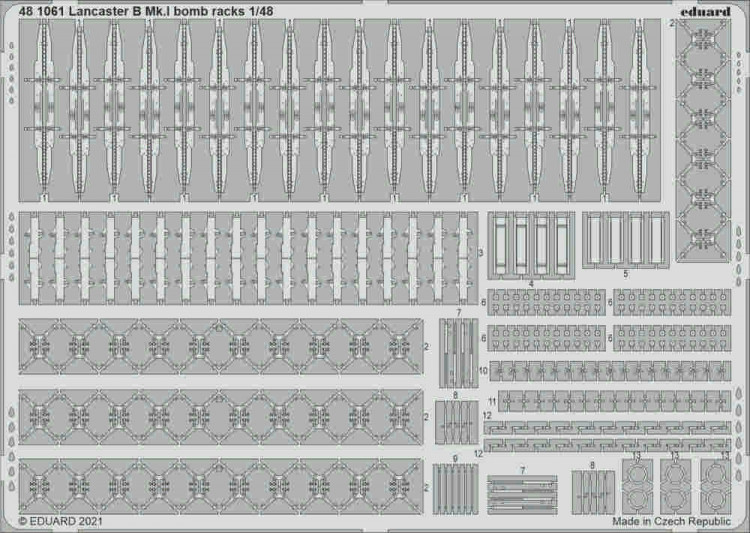 Eduard 481061 SET Lancaster B Mk.I bomb racks (HKM) 1/48