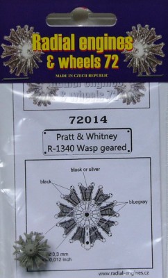 Radial Engines &amp; Wheels REW-72014 1/72 P&amp;W R-1340G Wasp (geared) radial engine