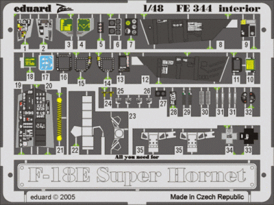 Eduard FE344 F-18E interior REV