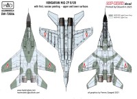 HAD DW72006 Decal MiG-29B/UB Hungarian AF (dry-water) 1/72