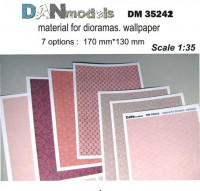 Dan Models 35242 материал для диорам - обои ( бумага ) семь видов обоев. часть 2 1/35