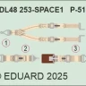 Eduard 3DL48253 P-51D seatbelts SPACE (EDU) 1/48