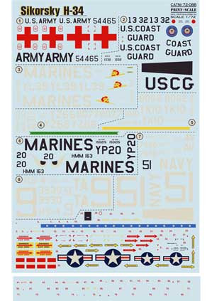 Print Scale 72-088 Sikorsky H-34 Part 1 1/72