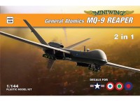 Miniwing Plastic MINI328 General-Atomics MQ-9 Reaper. Decals for RAF, France Italy, New York ANG. 1/144