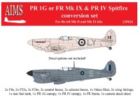 Aims AIMS32P026 PR.1G (or FR IX) & PR.IV Spitfire conversion set 1/32