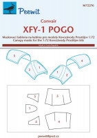 Peewit M72276 Canopy mask Convair XFY-1 Pogo (KP) 1/72