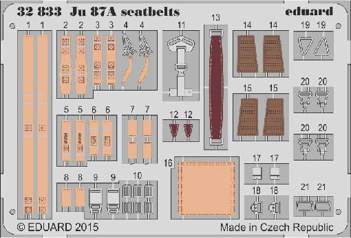 Eduard 32833 Ju 87A seatbelts
