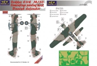 Lf Model M72106 Mask Fokker C.V E M/33 Danish Camo.paint.(LF) 1/72