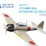 Quinta studio QD72171 A6M3 Zero (Tamiya) 1/72