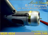 Metallic Details MDR4854 Boeing B-17 Flying Fortress engines (designed to be used with Monogram and Revell kits) 1/48