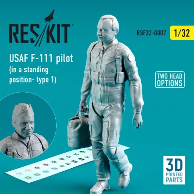 Reskit F32007 USAF F-111 pilot in a standing posit. type 1 1/32