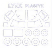 KV Models 72272 Westland Lynx HMA.8, Mk.1/2/25, AH.1/7 (PLASTYK #014,#017,#018,#020,#021,#029,#031/MISTERCRAFT #D02,#D31) + маски на диски и колеса PLASTYK/MisterCraft 1/72