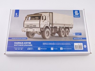 Baumi 11024 КАМАЗ-43118 бортовой (ранний) (клей в комплекте) 1/35
