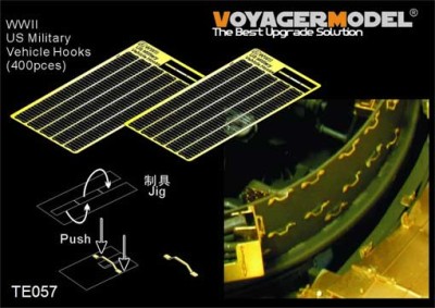 Voyager Model TE057 WWII US Military Vehicle Hooks (400pces)For ALL 1/35